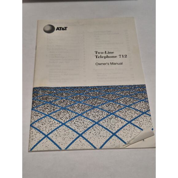 AT&T 712 Two-Line Telephone – Vintage NOS – New in Box with Manual & Cords - Picture 8 of 8